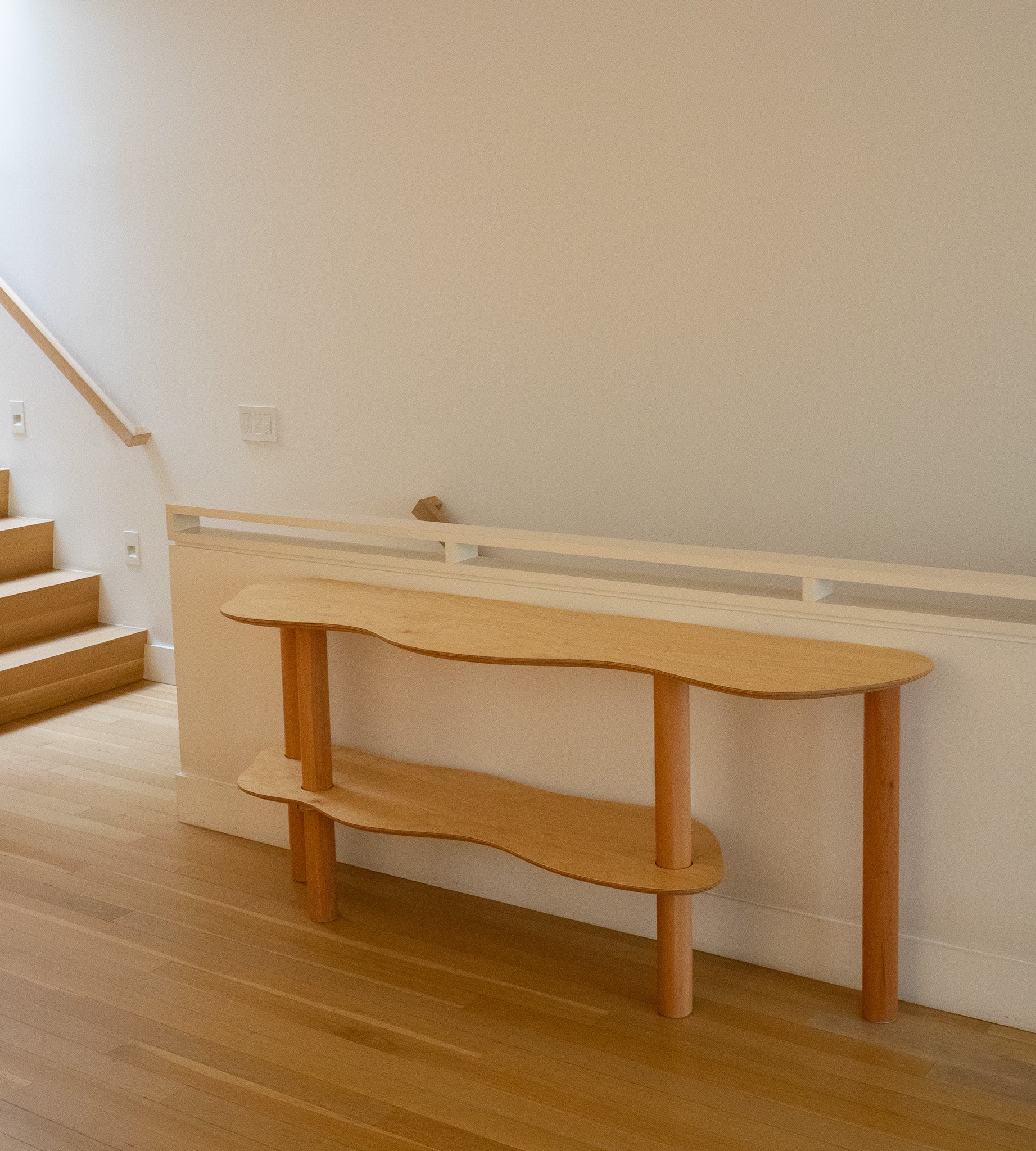 curvy console table