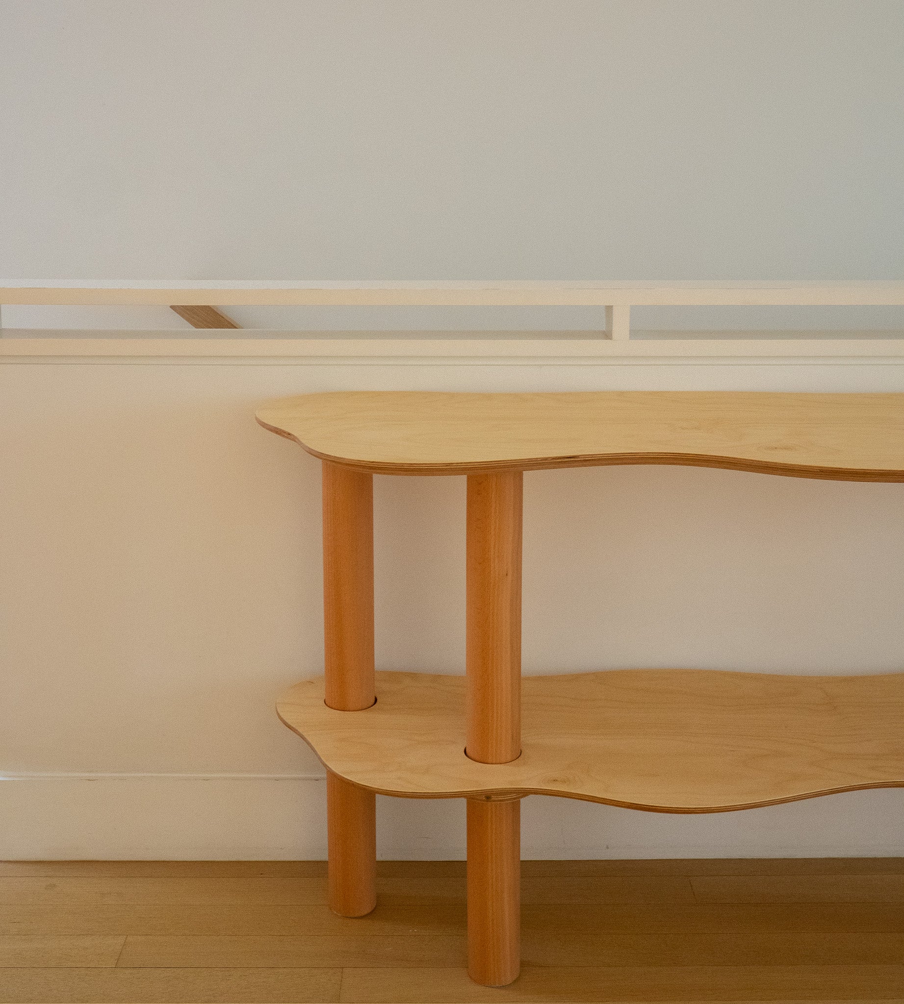 curvy console table