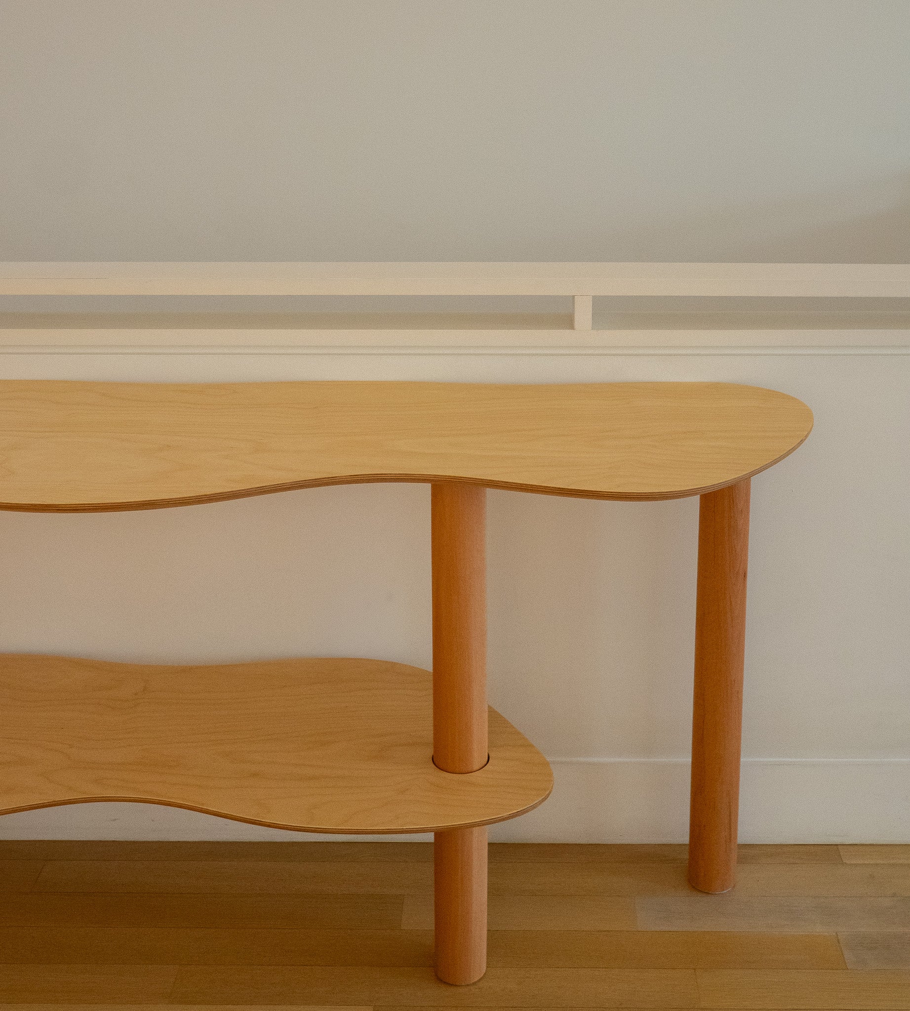 curvy console table
