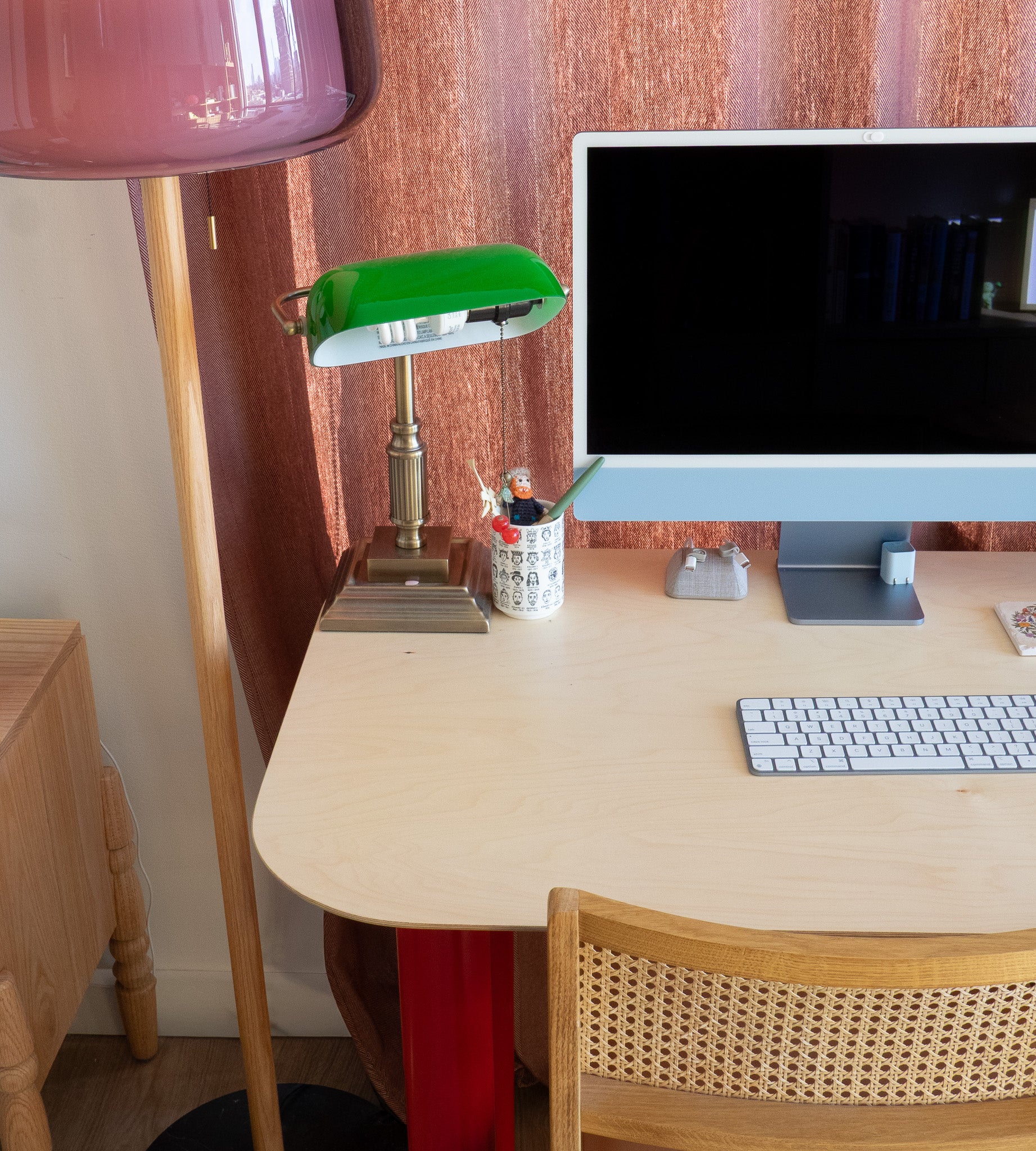 double desk for two